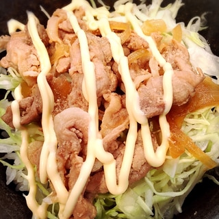 お酢でサッパリ☆豚の生姜焼きスタミナ丼
